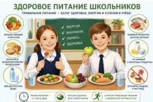 Здоровое питание школьника: памятка для заботливых родителей