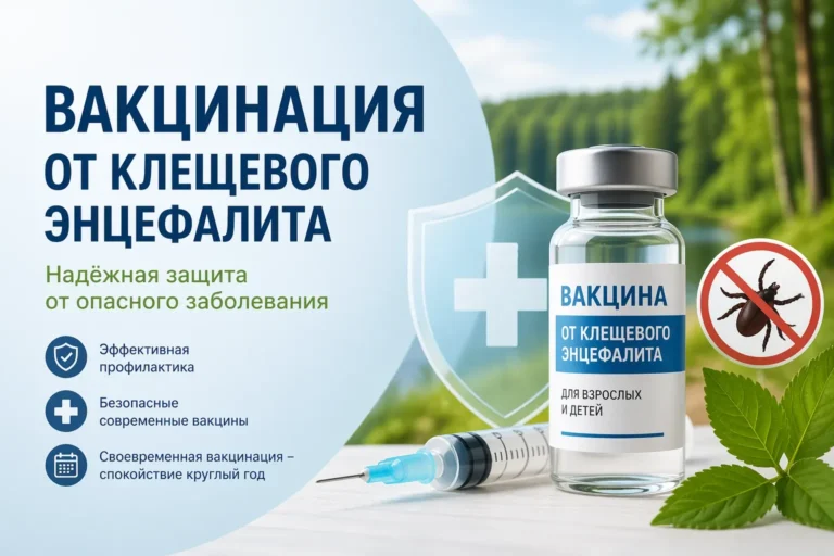 Вниманию населения: вакцинация против клещевого энцефалита!